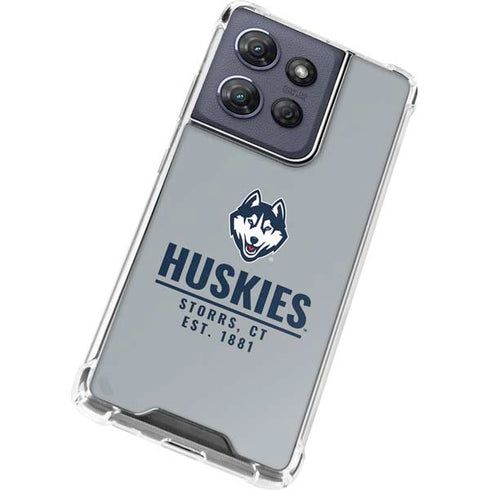 University of Connecticut Huskies Est 1881 Moto G Play 5G (2025) Clear Case